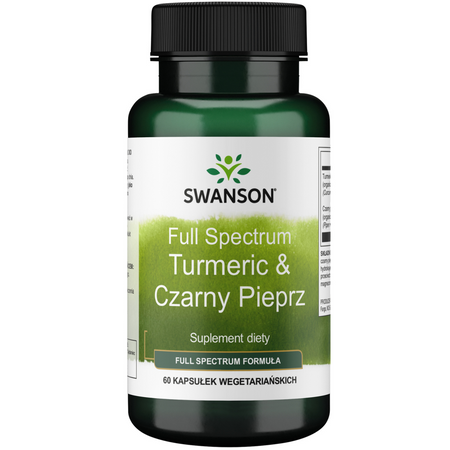 Swanson Turmeric i Czarny Pieprz (Black Pepper) 60 kapsułek