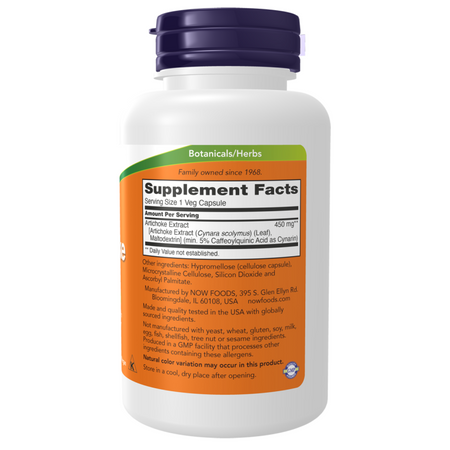 Now Foods Karczoch (Artichoke) Extract 450 mg 90 kapsułek