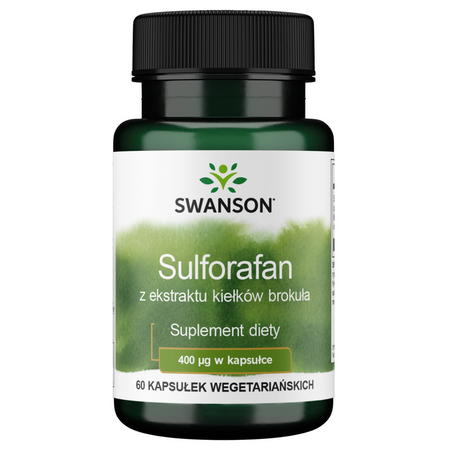 Swanson Kiełki Brokułu (Sulforafan) 400 mcg 60 kapsułek
