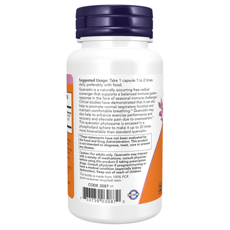 Now Foods Fitosom Kwercetyny (Quercetin Phytosome) 90 veg kapsułek