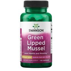 Swanson Nowozelandzka Zielona Małża (Green Lipped Mussel) 500 mg  60 kapsułek