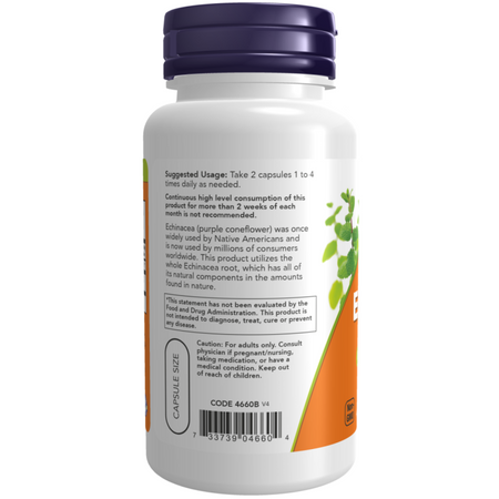Now Foods Echinacea 400 mg 250 kapsułek