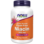 Now Foods Niacyna Double Strength 500 mg Flush Free 90 veg kapsułek