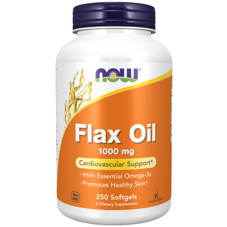 Now Foods Flax Oil 1000 mg 250 kapsułek