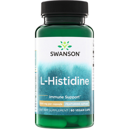 Swanson AjiPure L-Histydyna 500 mg 60 kapsułek