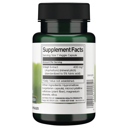 Swanson Shilajit (Mumio) Extract 60 kapsułek