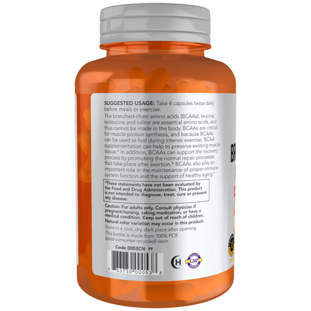 Now Foods BCAA 240 veg kapsułek