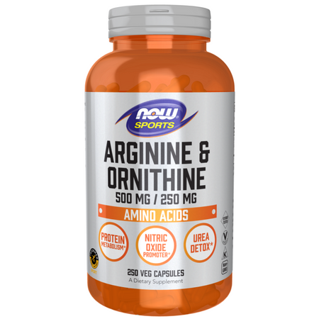 Now Foods Arginina i Ornityna 250 kapsułek
