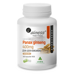 Aliness Żeń-szeń Koreański (Panax Ginseng) 400 mg 100 vege kapsułek