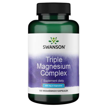 Swanson Triple Magnesium Complex 400 mg 100 kapsułek