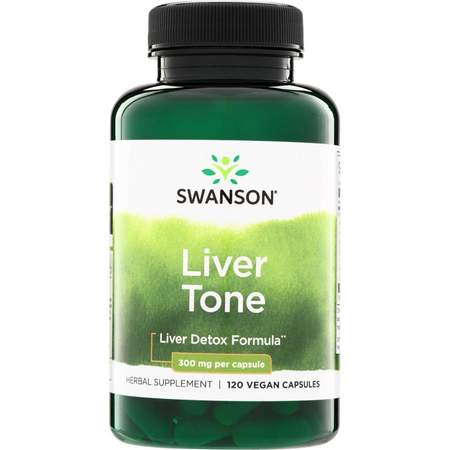 Swanson Liver Tone Detox Formuła 300 mg 120 kapsułek
