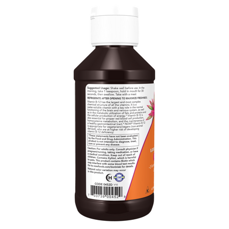 Now Foods Witamina B12 Ultra Liquid 118 ml krople
