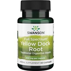 Swanson Szczaw Kędzierzawy (Yellow Dock) 400 mg 60 kapsułek