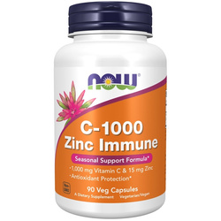 Now Foods C 1000 Zinc Immune 90 kapsułek