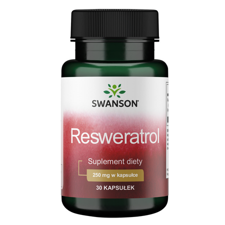 Swanson Resveratrol 250 mg Higher Potency 30 kapsułek