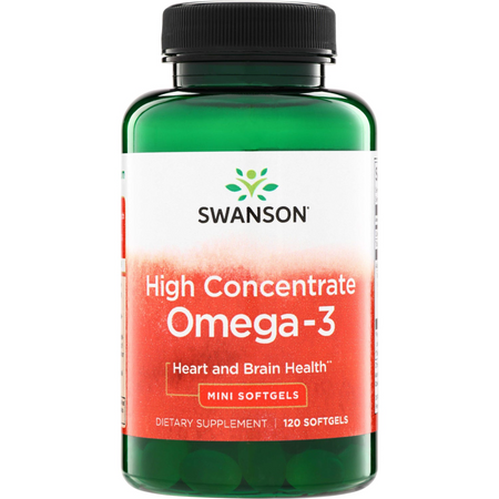 Swanson High Concentrate Omega-3 120 kapsułek