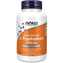 Now Foods L-Tryptofan Double Strength 1000 mg 60 tabletek