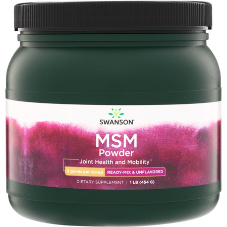 Swanson MSM Metylosulfonylometan 100% Puder 454g