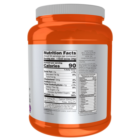 Now Foods Micellar Casein Unflavored Powder 816 g