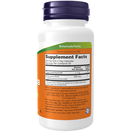 Now Foods Echinacea 400 mg 250 kapsułek
