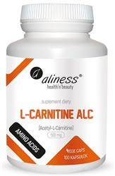 Aliness Acetyl L-Karnityny (ALC) 500 mg 100 kapsułek vege