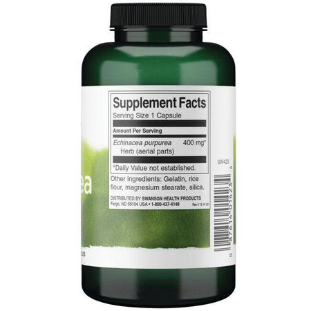 Swanson Echinacea 400 mg 100 kapsułek