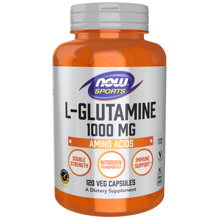 Now Foods L-Glutamina 1000 mg Double Strength 120 kapsułek