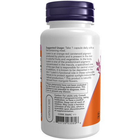 Now Foods Luteina 20 mg Double Strength 90 kapsułek