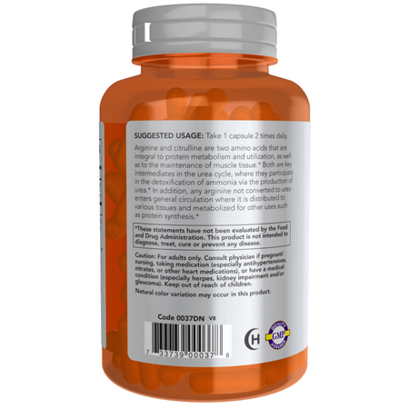 Now Foods Arginina i Cytrulina 120 veg kapsułek