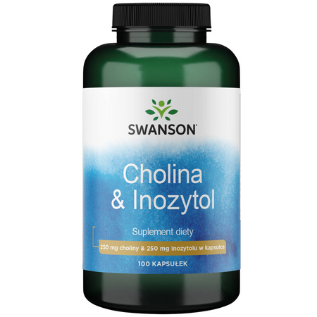 Swanson Cholina i Inozytol 100 kapsułek