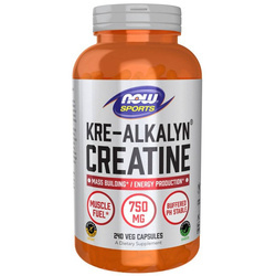 Now Foods Kre-Alkalyn Creatine 240 veg kapsułek