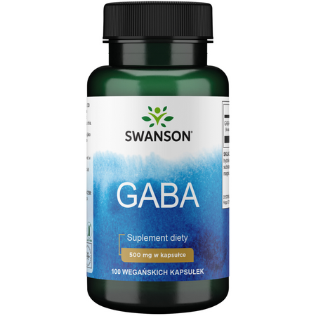 Swanson GABA (Kwas Gamma Aminomasłowy) 500 mg 100 kapsułek