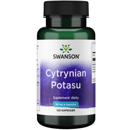 Swanson Cytrynian Potasu 99 mg 120 kapsułek