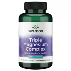 Swanson Triple Magnesium Complex 400 mg 100 kapsułek