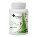 Aliness Zielona Kawa (Green Coffee) 3200 Extract 100 kapsułek