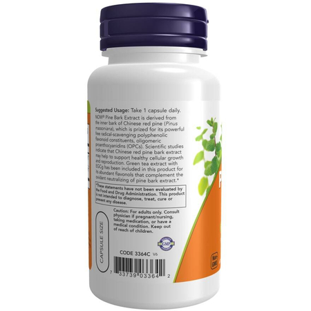 Now Foods Pine Bark Extract 240 mg 90 veg kapsułek