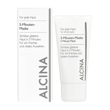 ALCINA For all skin types 5 Minute Mask – maska do twarzy wygładzająca, z ekstraktem z czerwonego wina, 50 ml