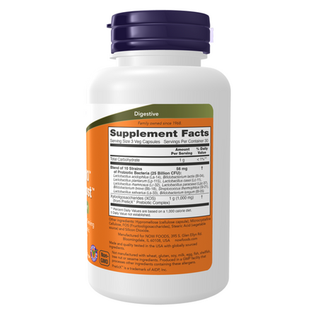 Now Foods Probiotic-10 i Bifido Boost 90 kapsułek