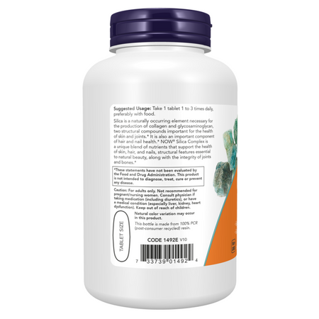 Now Foods Silica Complex 180 tabletek