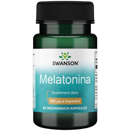 Swanson Melatonina 500 mcg 60 kapsułek