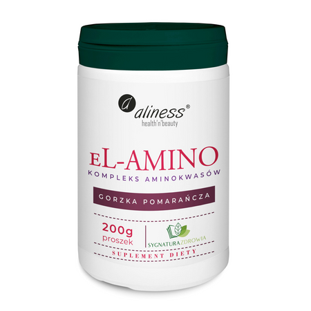Aliness eL-AMINO Kompleks Aminokwasowy (Gorzka Pomarańcza) 200 g proszek