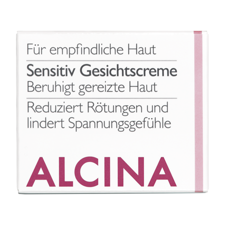 ALCINA For sensitive skin Sensitive Facial Cream – krem do twarzy kojący, do skóry wrażliwej i podrażnionej, 50 ml
