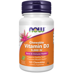 Now Foods Witamina D-3 5000 IU chewable 120 tabletek