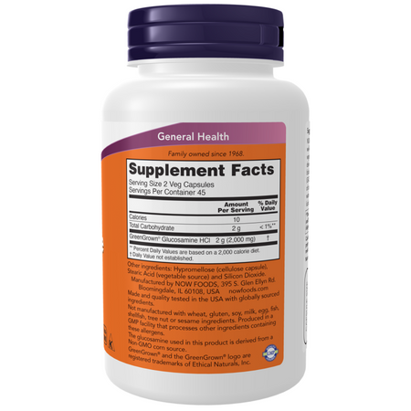 Now Foods Glucosamine 1000 (Vegetarian) 90 kapsułek