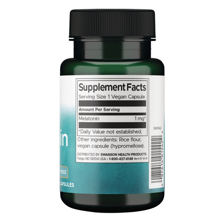 Swanson Melatonina 1 mg 120 kapsułek