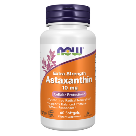 Now Foods Astaxanthin Extra Strength 10 mg 60 kapsułek