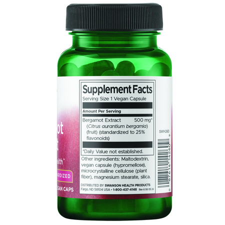 Swanson Bergamot Extract 30 kapsułek