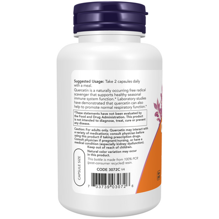 Now Foods Kwercetyna (Quercetin) 500 mg 100 veg kapsułek