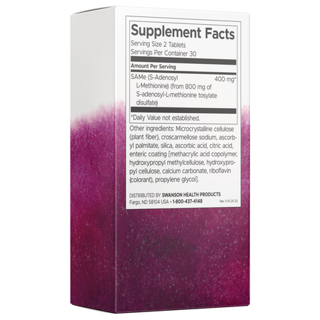 Swanson SAMe 200 mg 60 tabletek