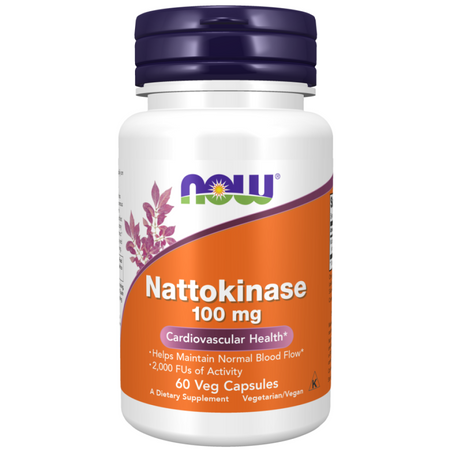 Now Foods Nattokinaza 100 mg 60 kapsułek